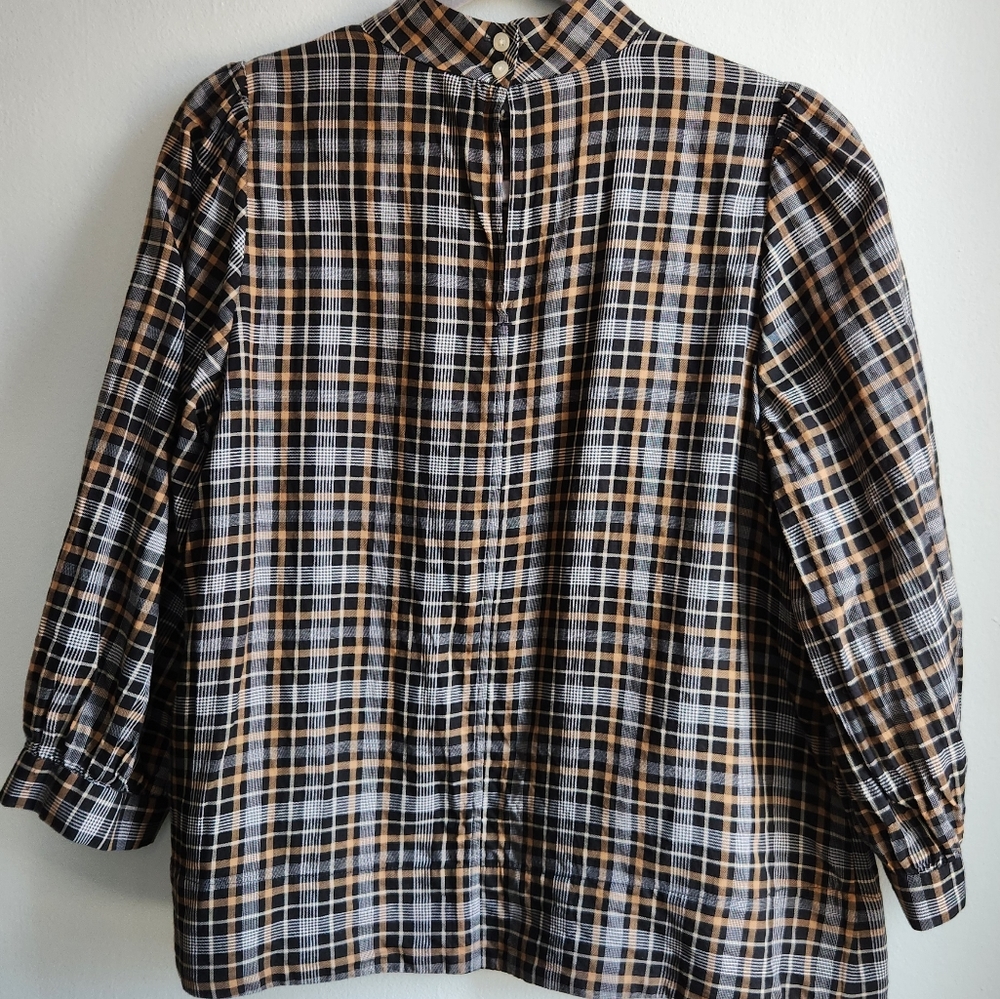 Everlane The Lightweight Flannel Mockneck Shirt Size 2 - Picture 5 of 9
